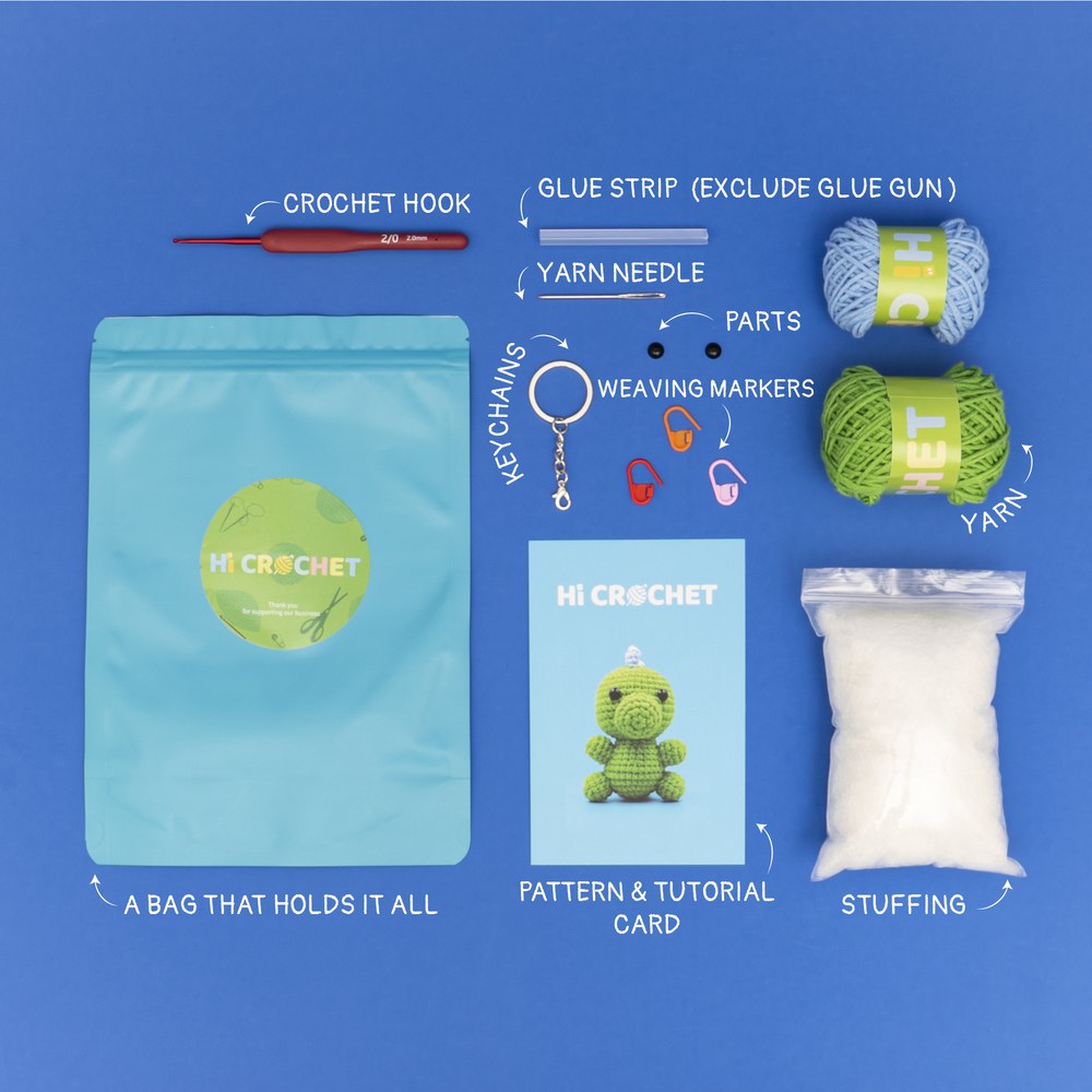 Little Dinosaur Animal Crochet Kit