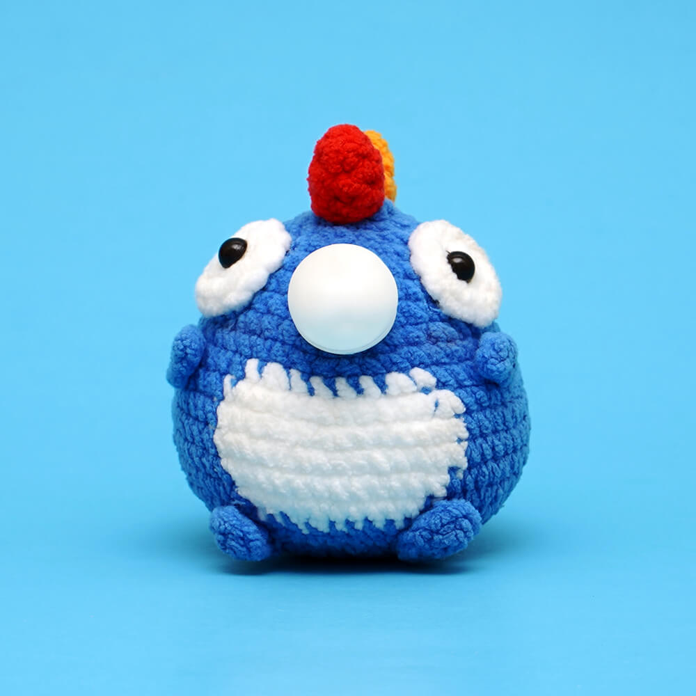 Press Bubble Dinosaur Stress Relief Crochet Plush kit for beginners –  Thehookee