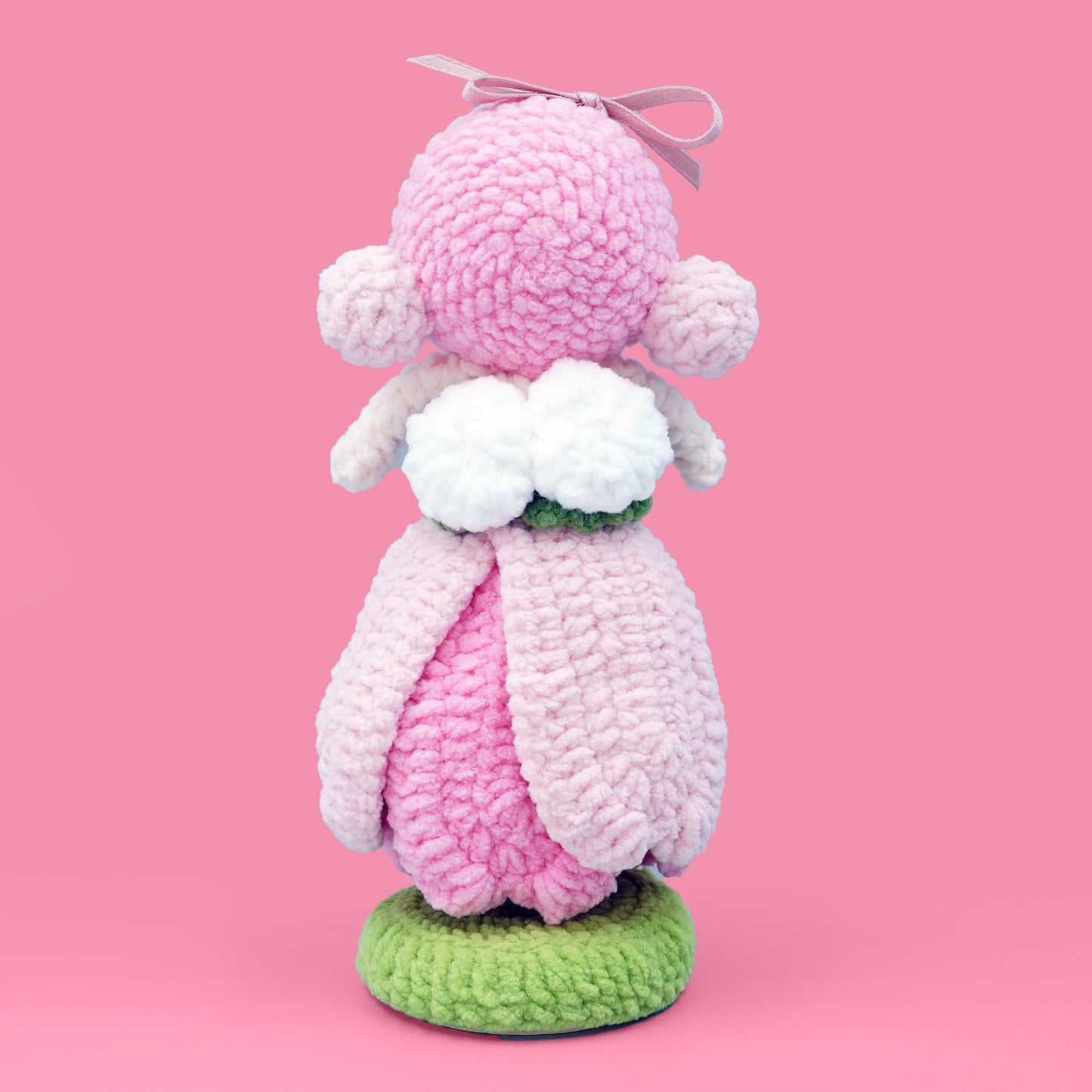 Pink Flower Girl Doll Crochet Knitting Stuffed Kit