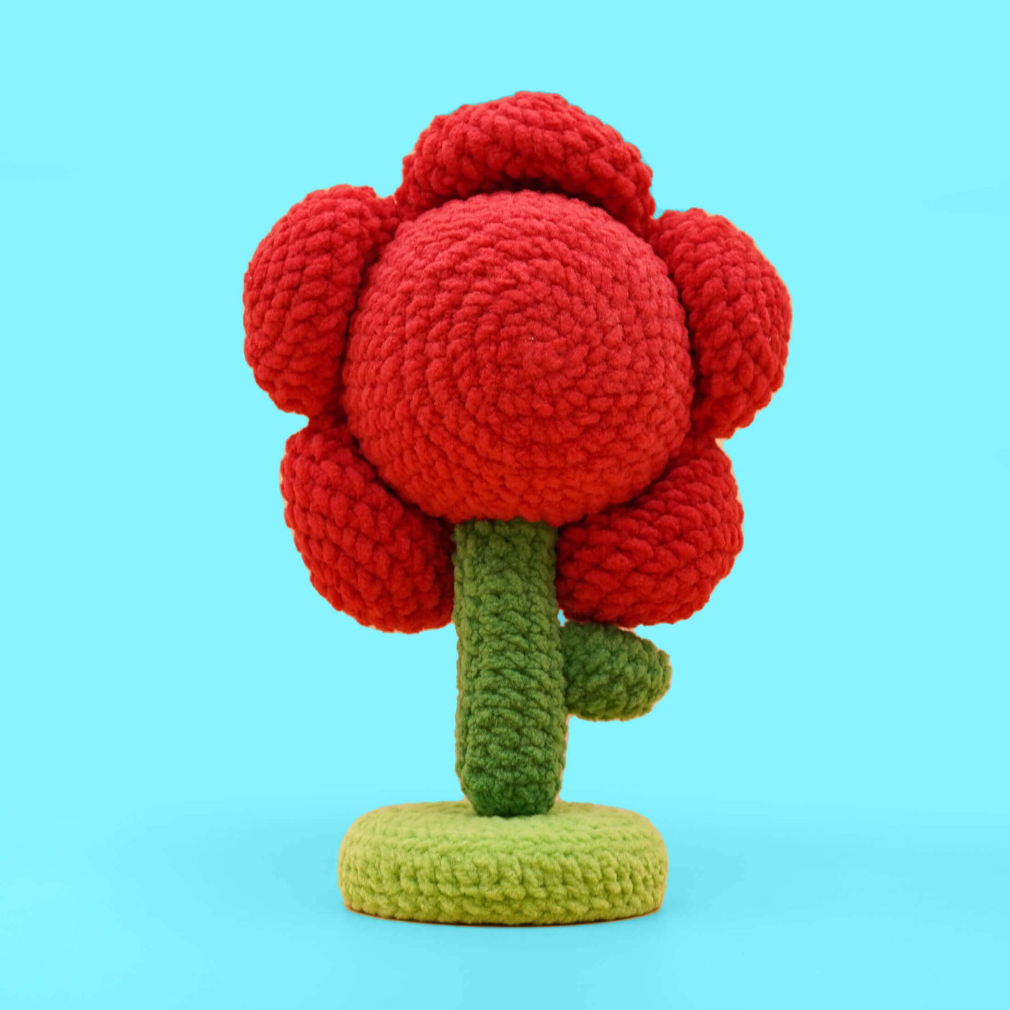 Red Flower Amigurumi Crochet Kit